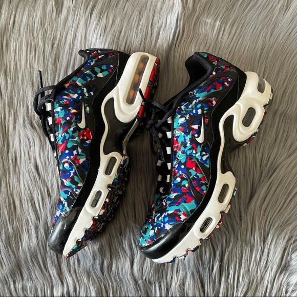 NIKE air max plus gs black hyper blue sneakers - Picture 3 of 9